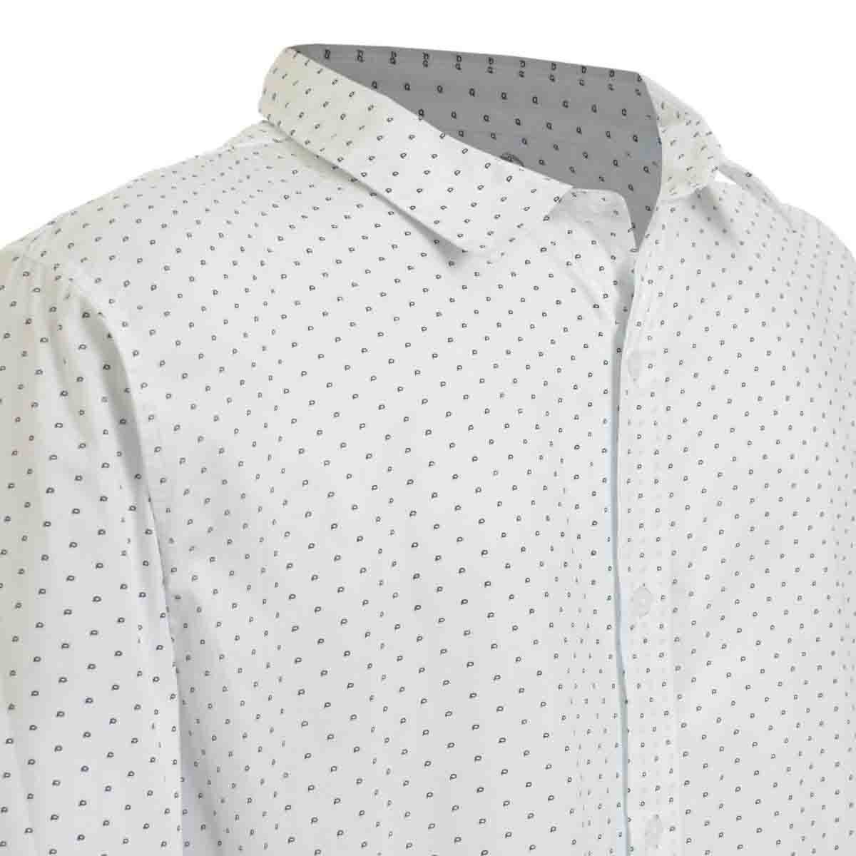 Camisa Manga Larga Estampada Blanco Fukka