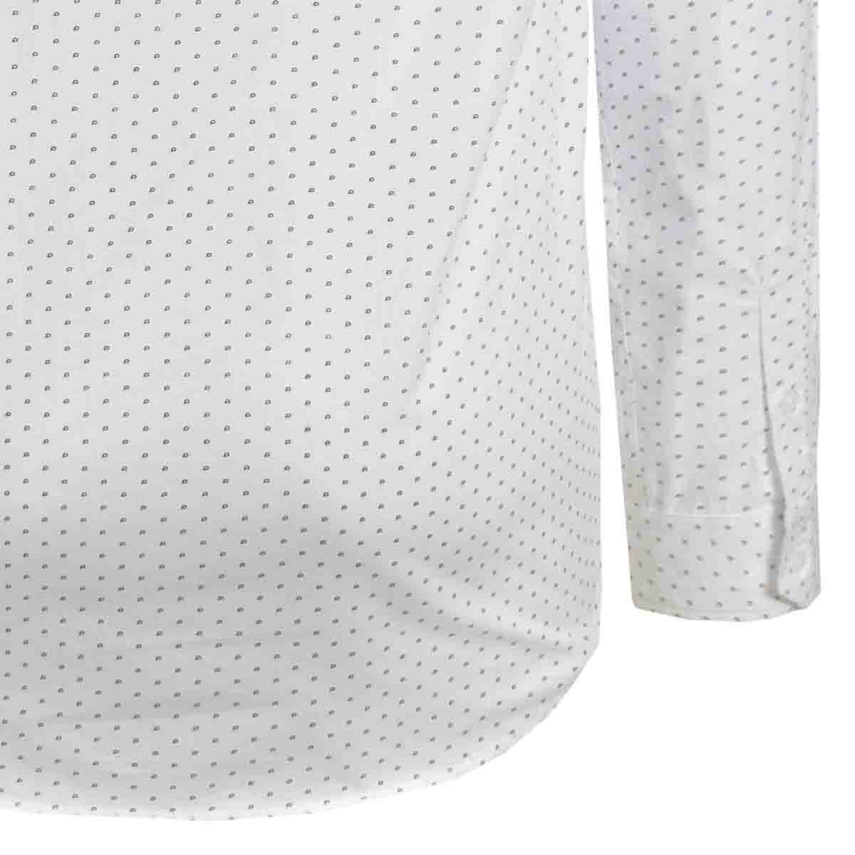 Camisa Manga Larga Estampada Blanco Fukka