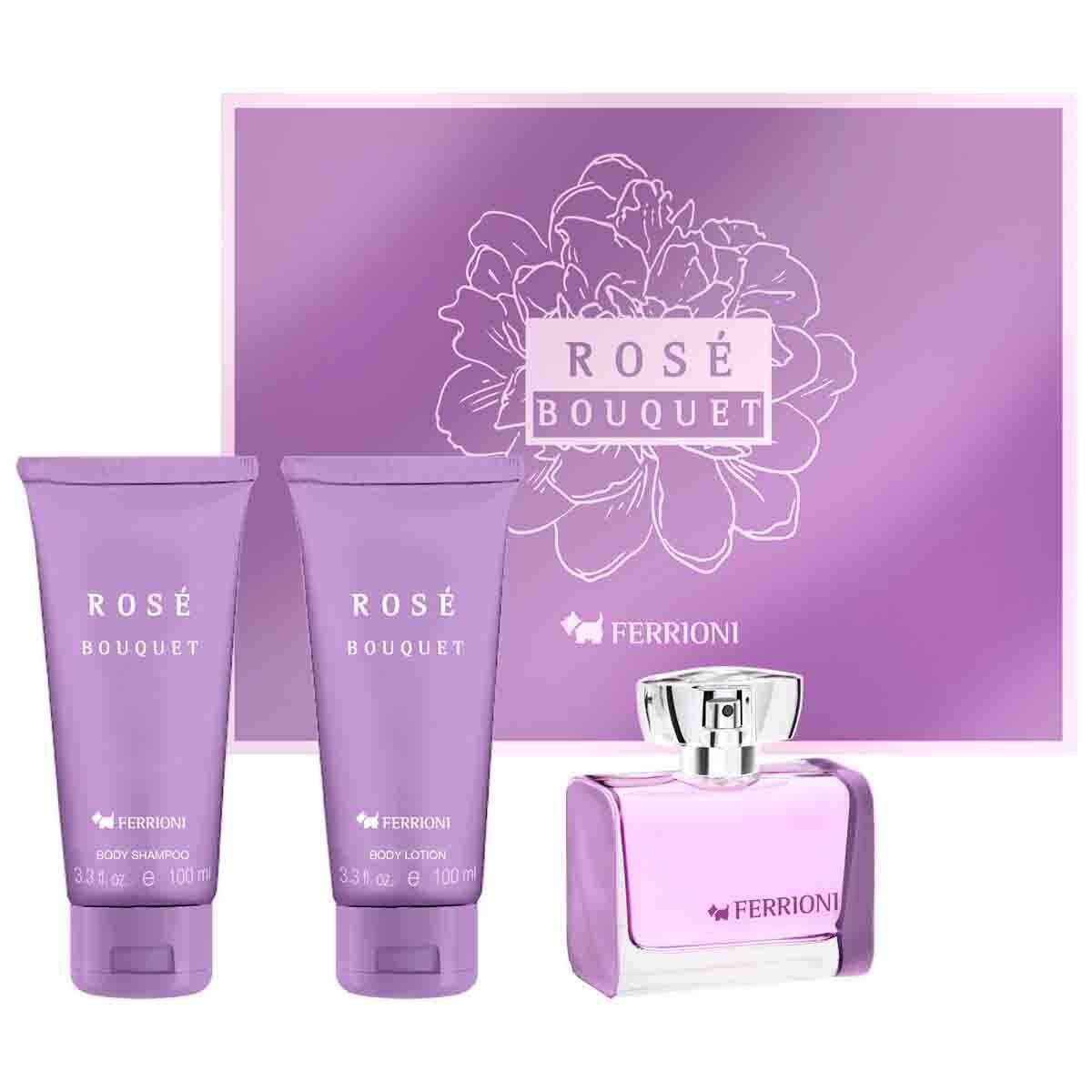 Estuche para Dama Ferrioni Rose Bouquet Edt 100 Ml