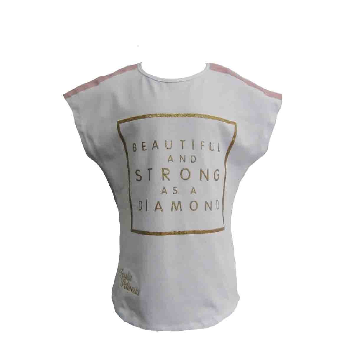 Playera Manga Corta Sublimada Polinesios para Niña