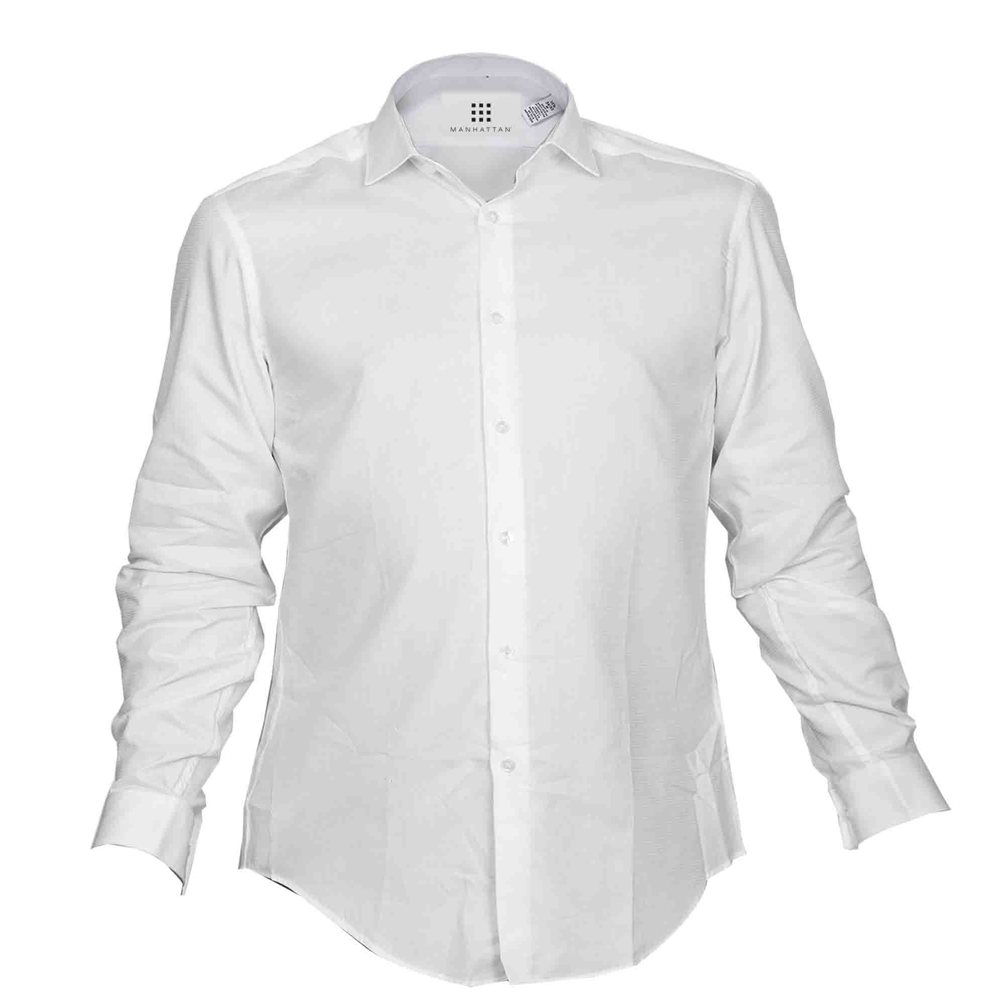 Download Camisa de vestir blanca manhattan para caballero - Sears