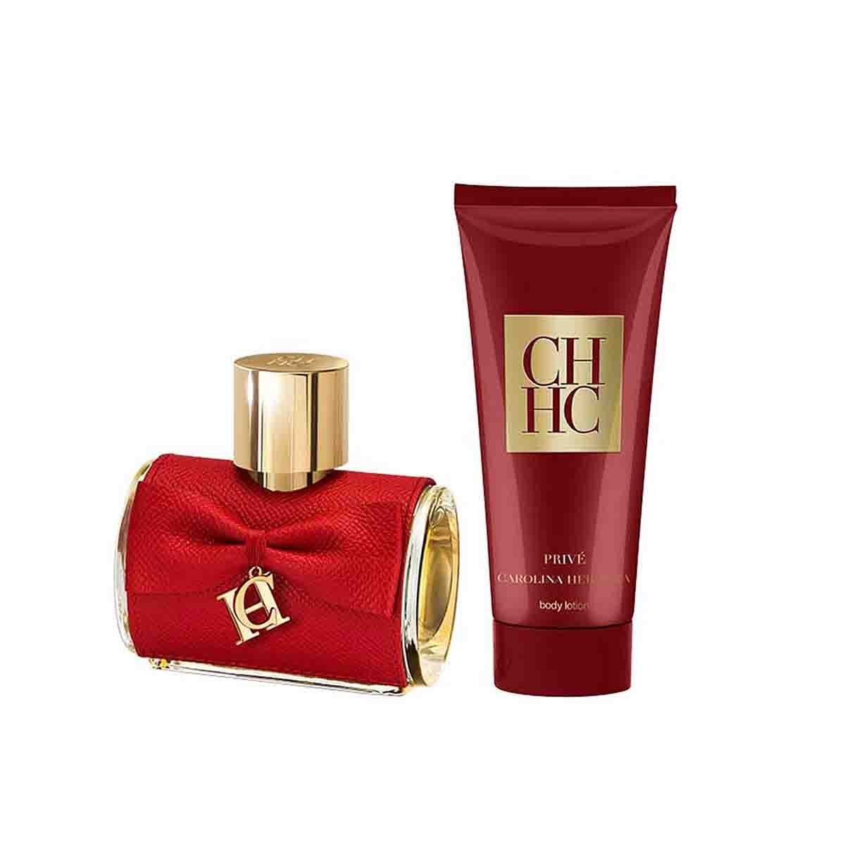 Estuche para dama carolina herrera ch privée edp 80 ml + body lotion