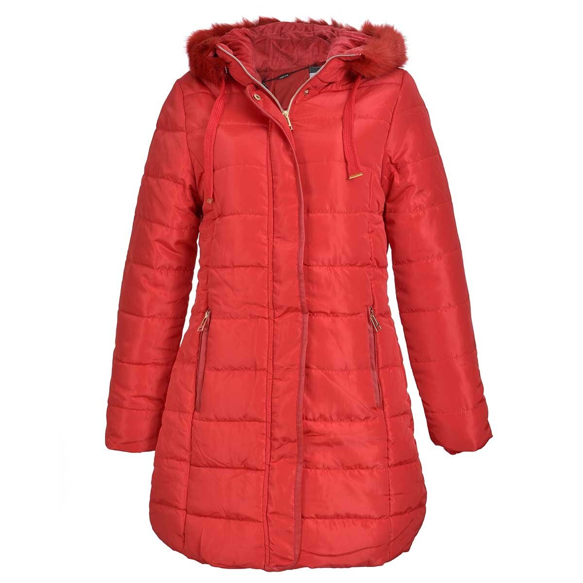 Chamarra Larga Capucha con Peluche y Jareta Blugrey