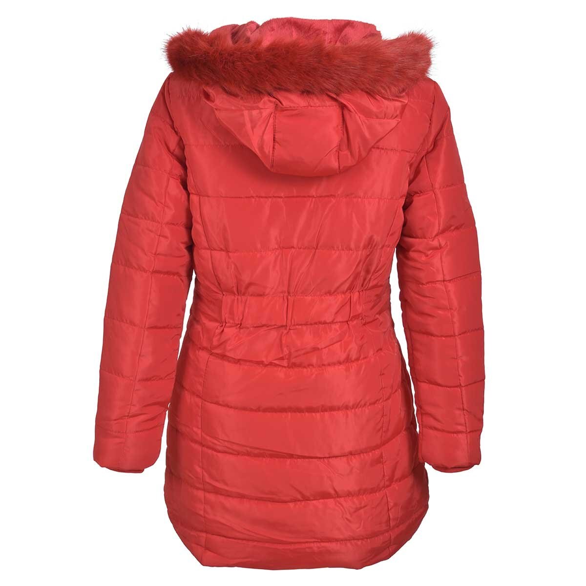 Chamarra Larga Capucha con Peluche y Jareta Blugrey