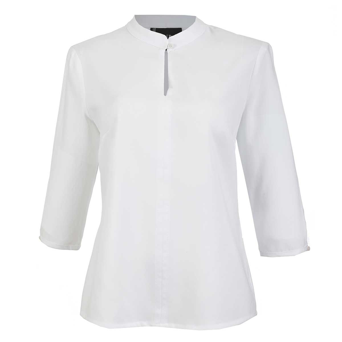 Blusa Lisa para Dama Cuello Redondo un Botón Michel Paulini