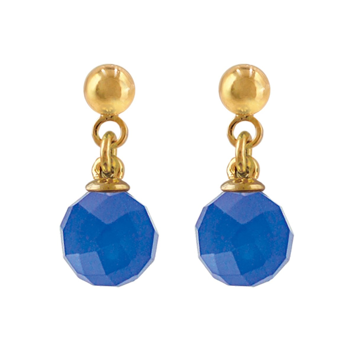 Aretes Dorados Ágata Natural Emanuel Ungaro