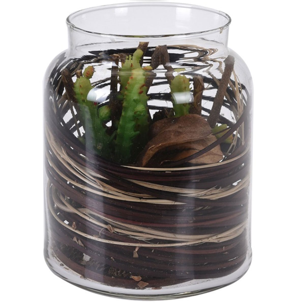 Tarro Cristal con Planta 6
