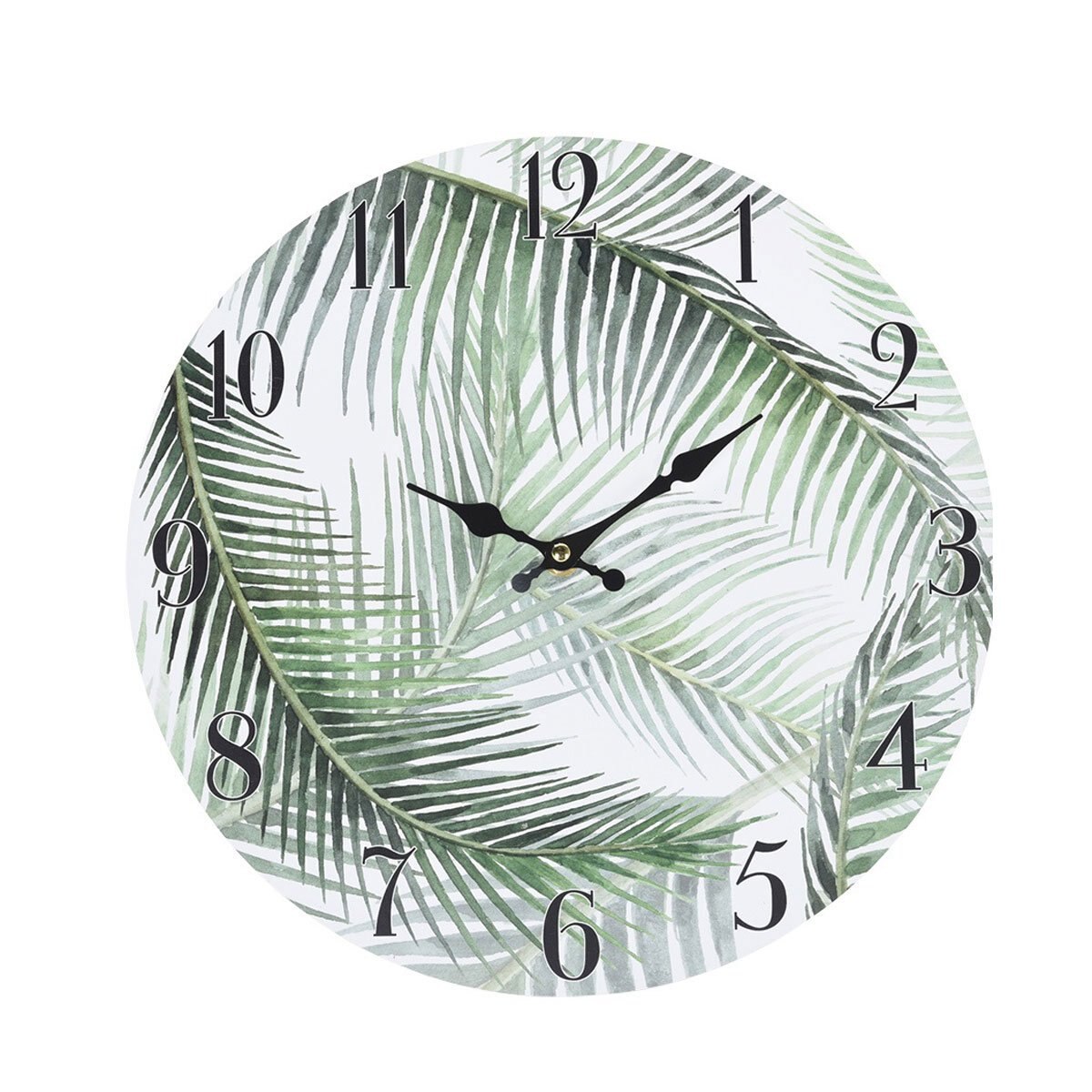 Reloj Pared Mdf 33 Cm Hojas 3