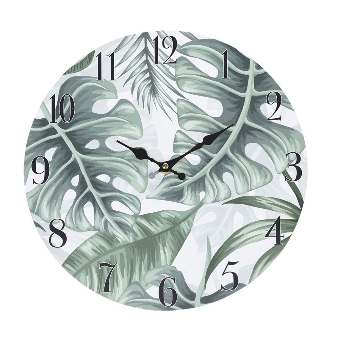 Reloj Pared Mdf 33 Cm Hojas 3