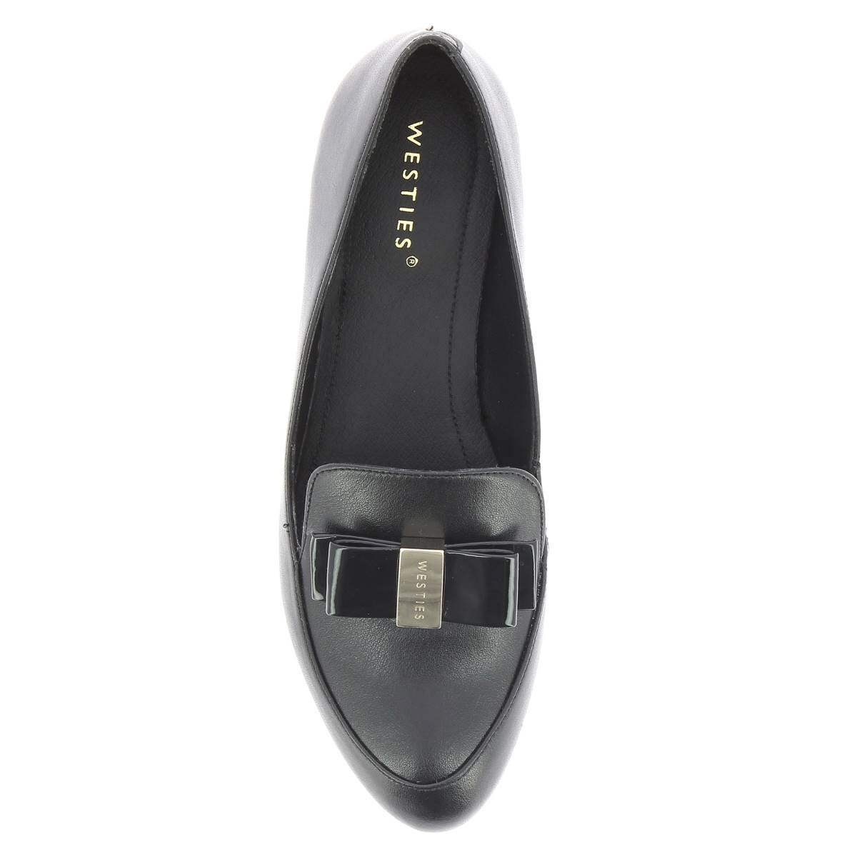 Slip On con Moño al Frente Color Negro Westies