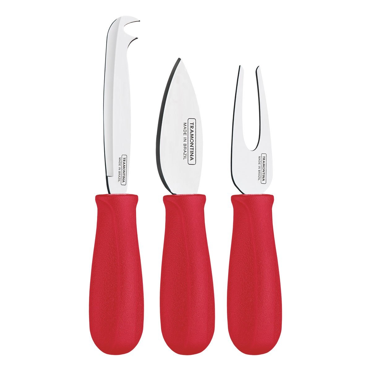Set para Queso Harmonizza 3 Piezas Rojo Tramontina