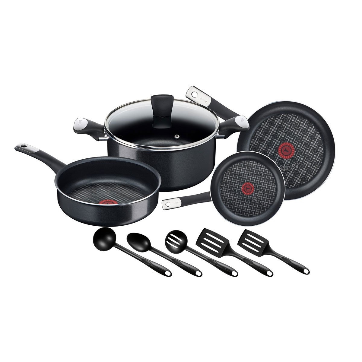 Batería 10 Piezas Hard Titanium T-Fal