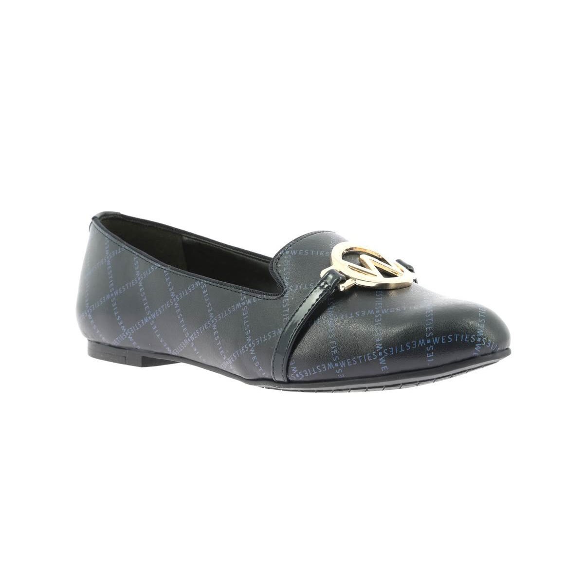 Balerina Tipo Loafer Color Azul Obscuro Westies