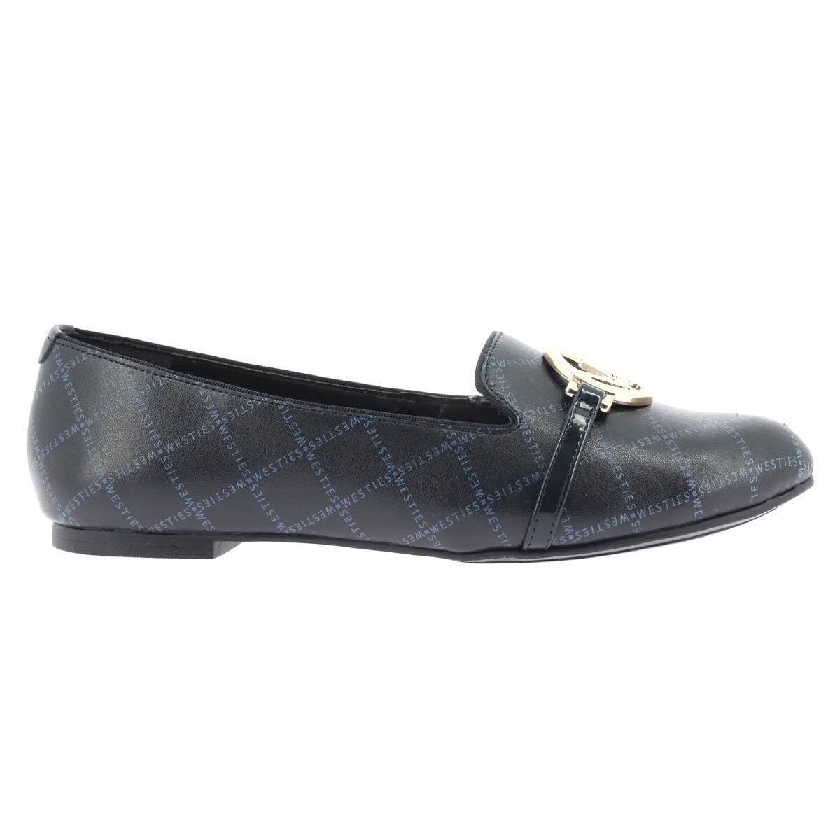 Balerina Tipo Loafer Color Azul Obscuro Westies