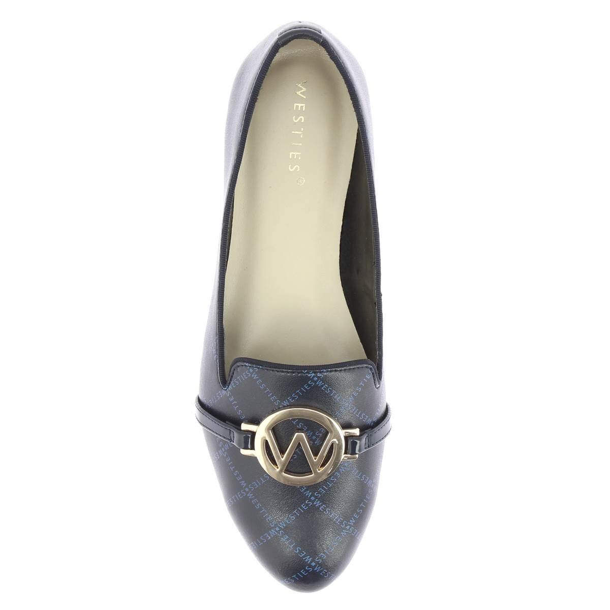 Balerina Tipo Loafer Color Azul Obscuro Westies