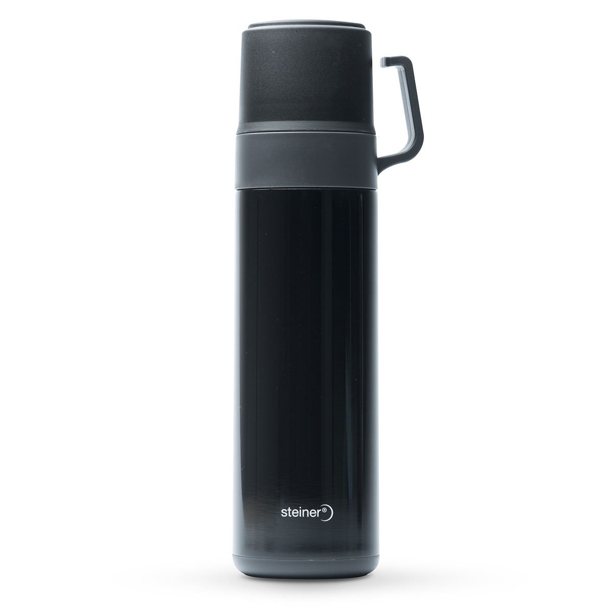 Termo Acero Inoxidable Negro 600 Ml Steiner