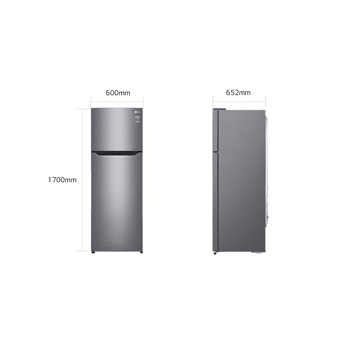 Refrigerador Omega 2 Puertas 11 Pies Silver Lg