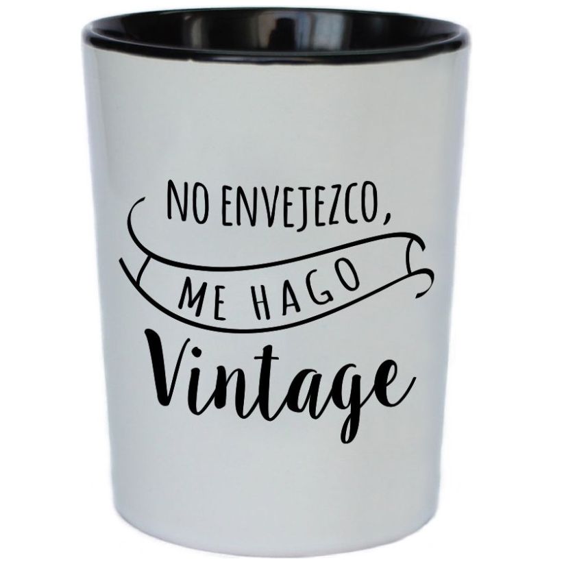 Taza de Cerámica 12 Oz "no Envejezco Me Hago Vintage" Unique Art