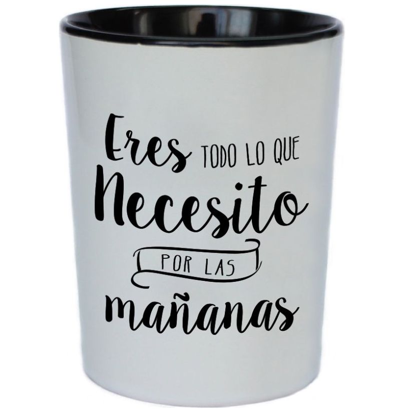 Taza de Cerámica 12 Oz "eres Todo lo Que Necesito por las Mañanas" Unique Art