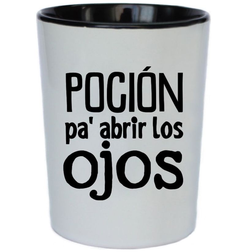Taza de Cerámica 12 Oz "poción para Abrir los Ojos" Unique Art