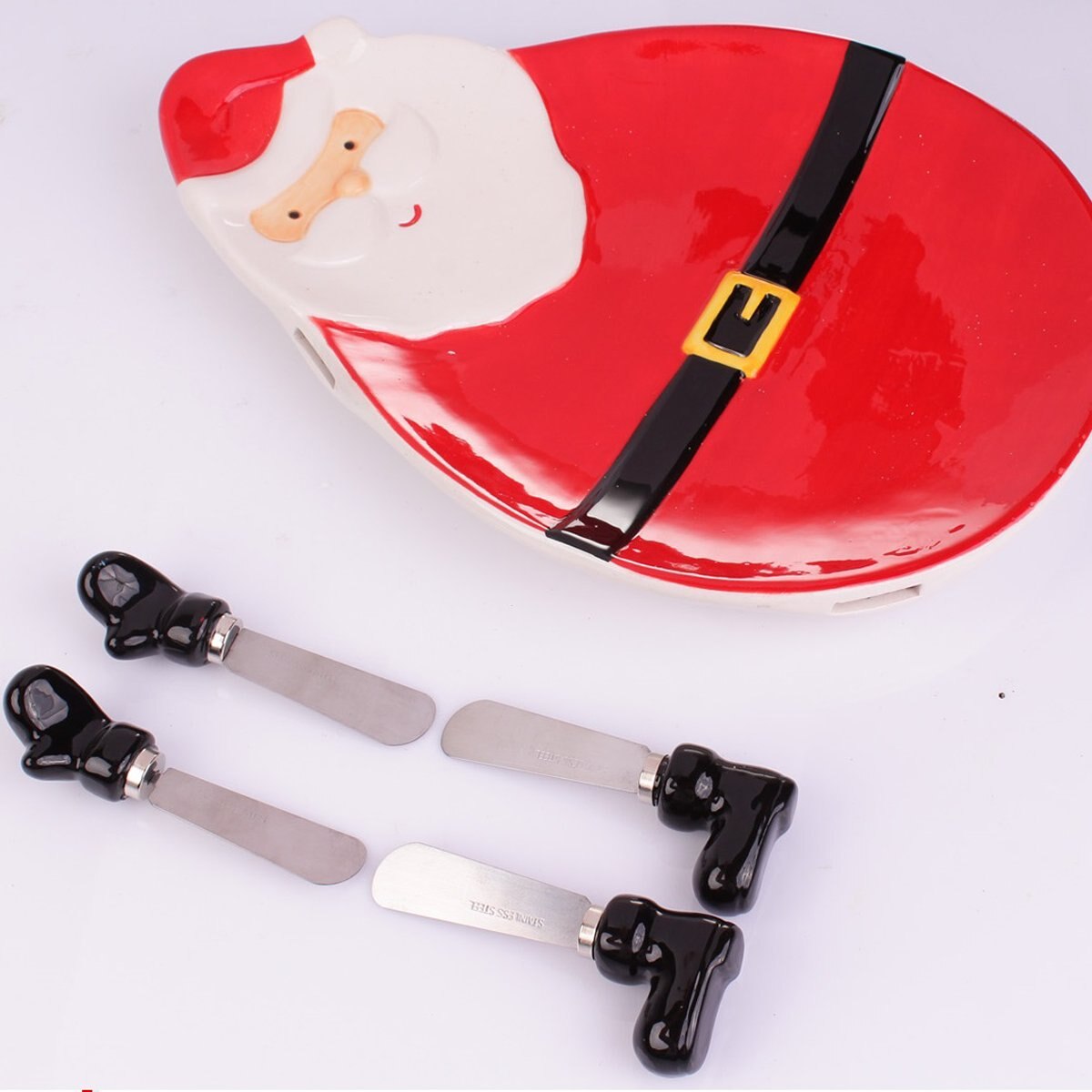 Juego Bandeja con Espátula Navideño 5 Piezas 29 X 2 Noritex