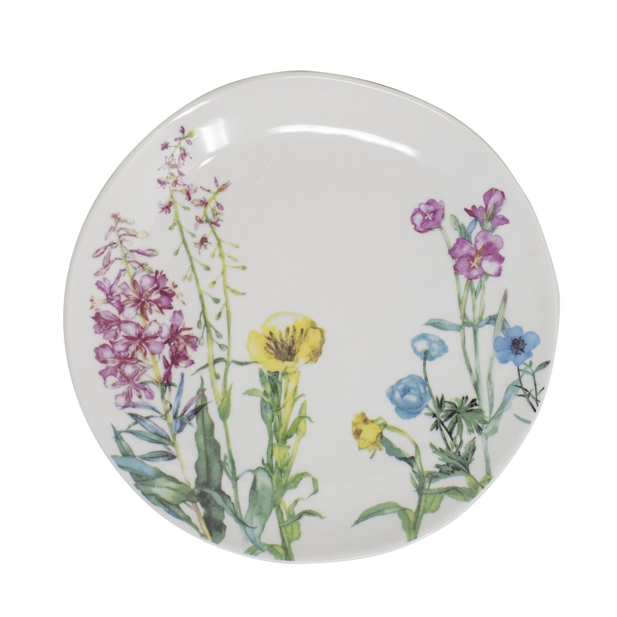 Plato Redondo 8.26" Floral Blue Harbor