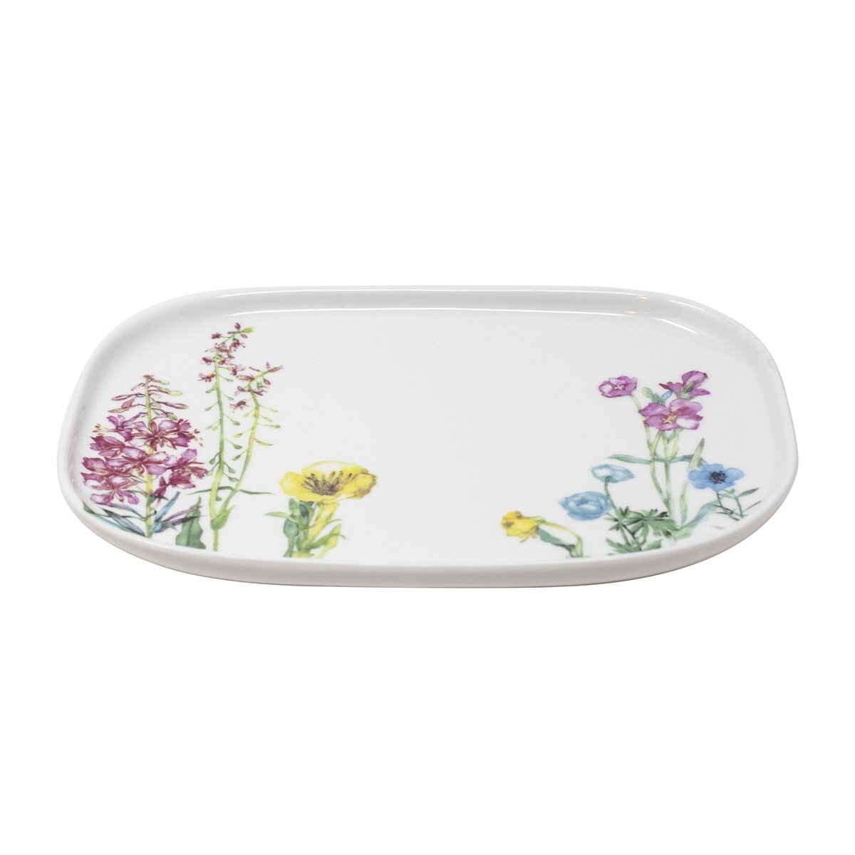 Plato Rectangular Set de 2 Floral Blue Harbor