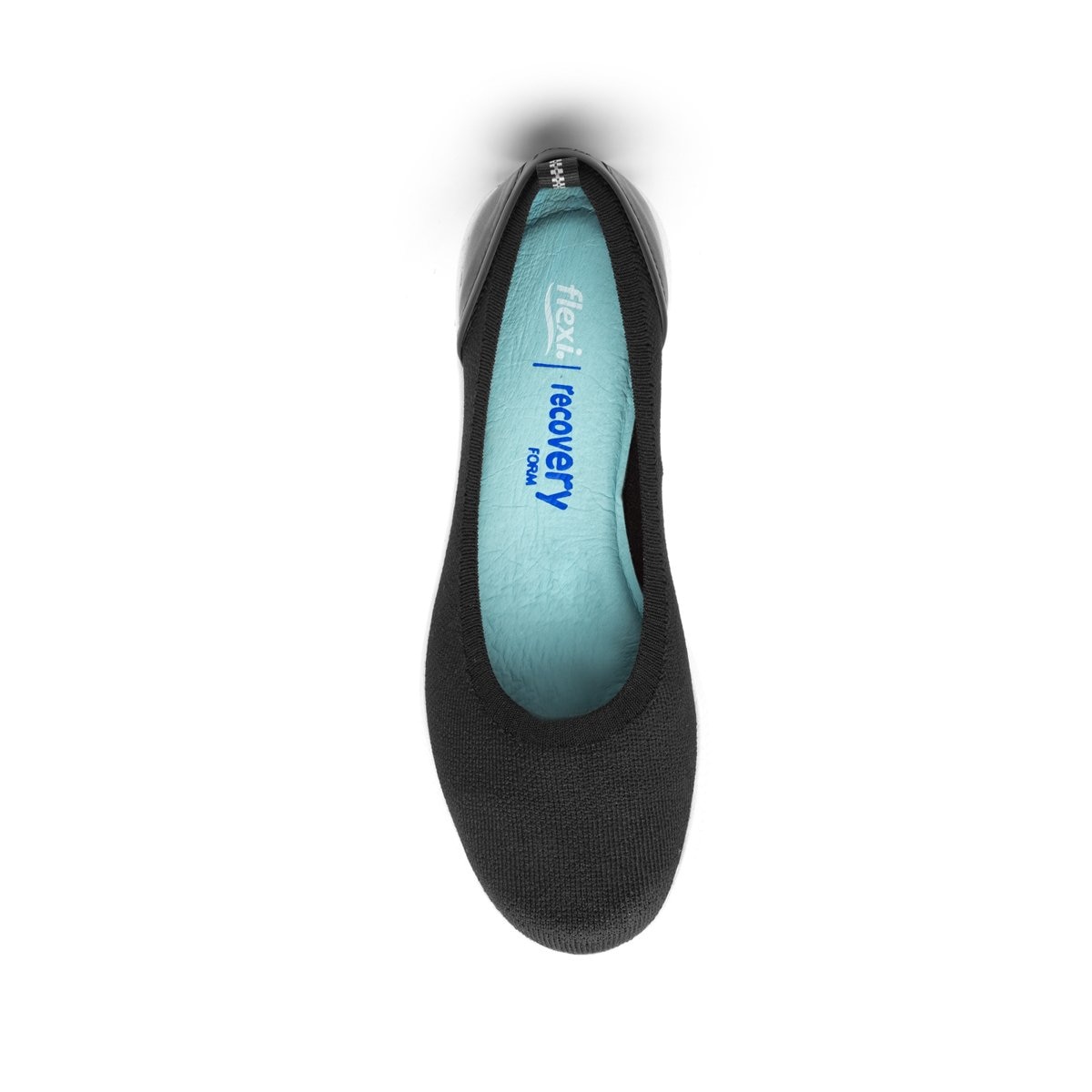 Balerina Negra Casual Sport de Textil Flexi