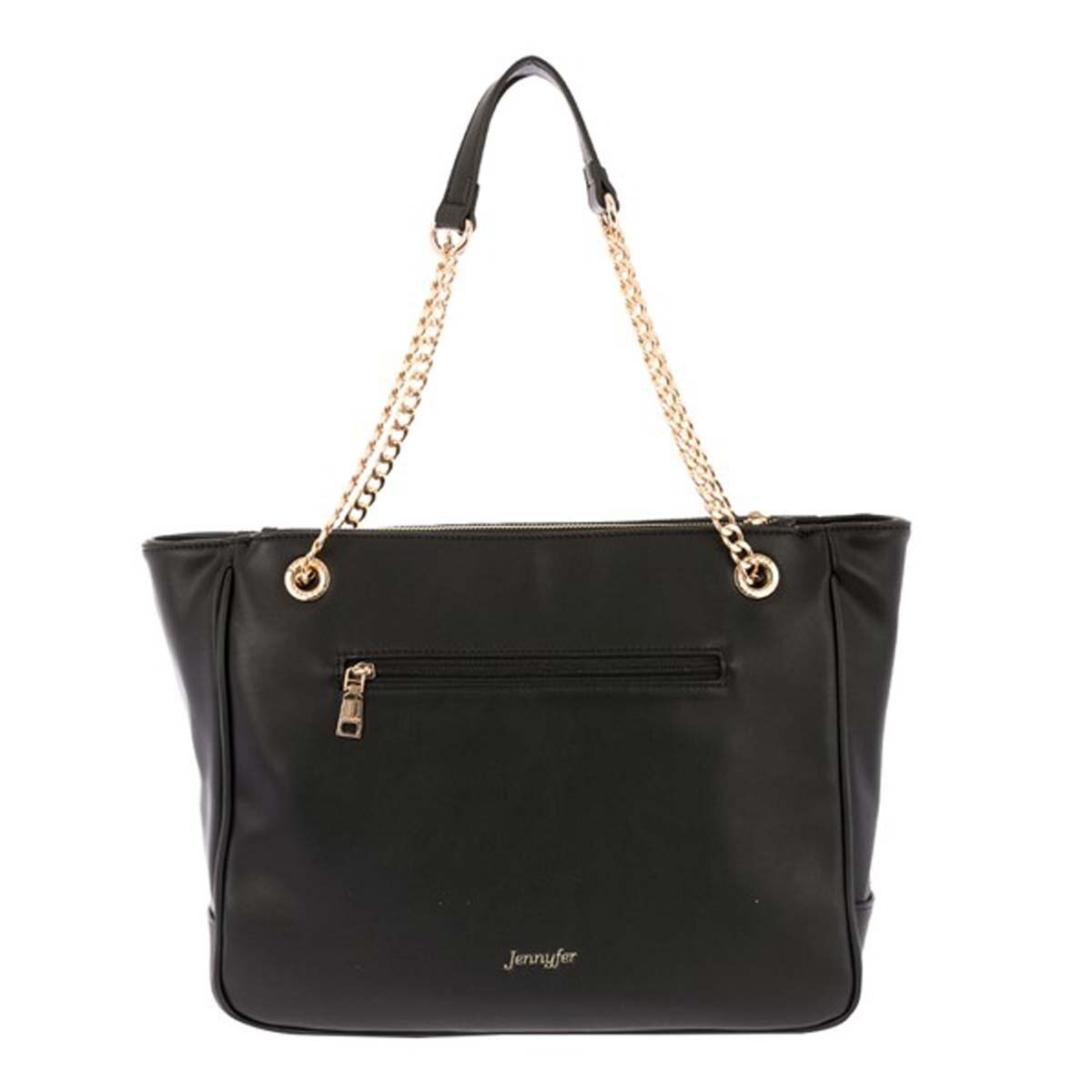 Bolso Negro con Cadena en Asa Jennyfer
