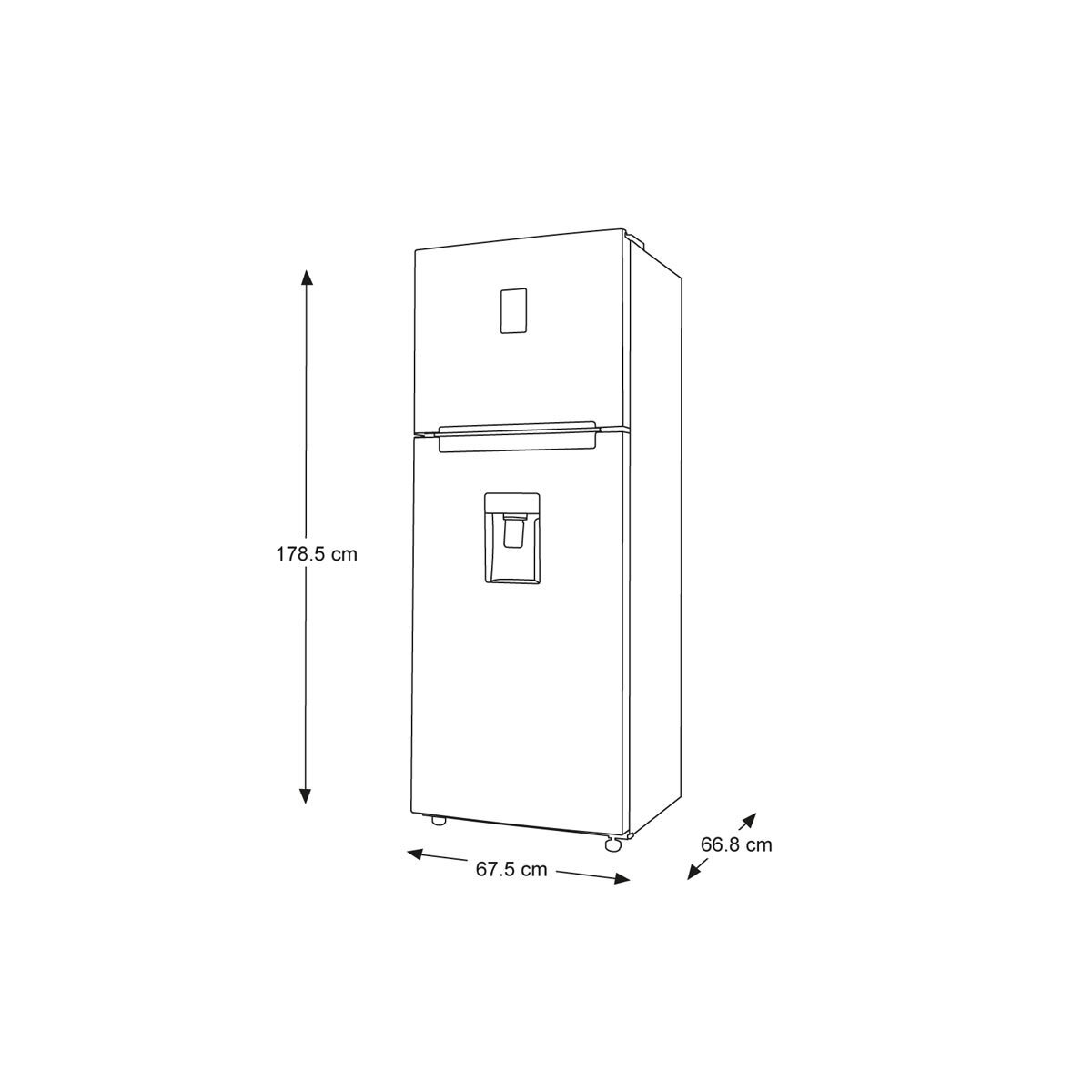 Refrigerador Top Mount 2 Puertas 14 P Negro Samsung
