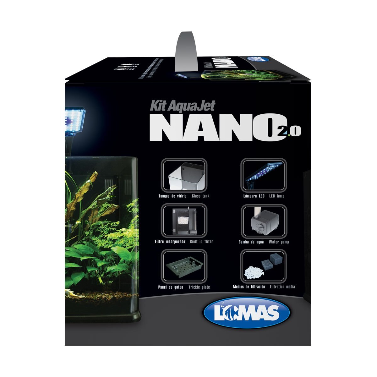 Acuario Nano Cubo de 9 Lt Acuario Lomas