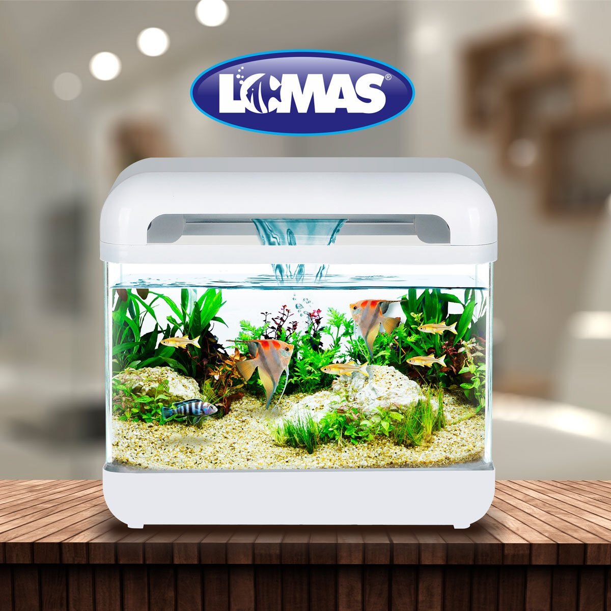 Acuario nano cascada de 15 lt blanco acuario lomas Sears