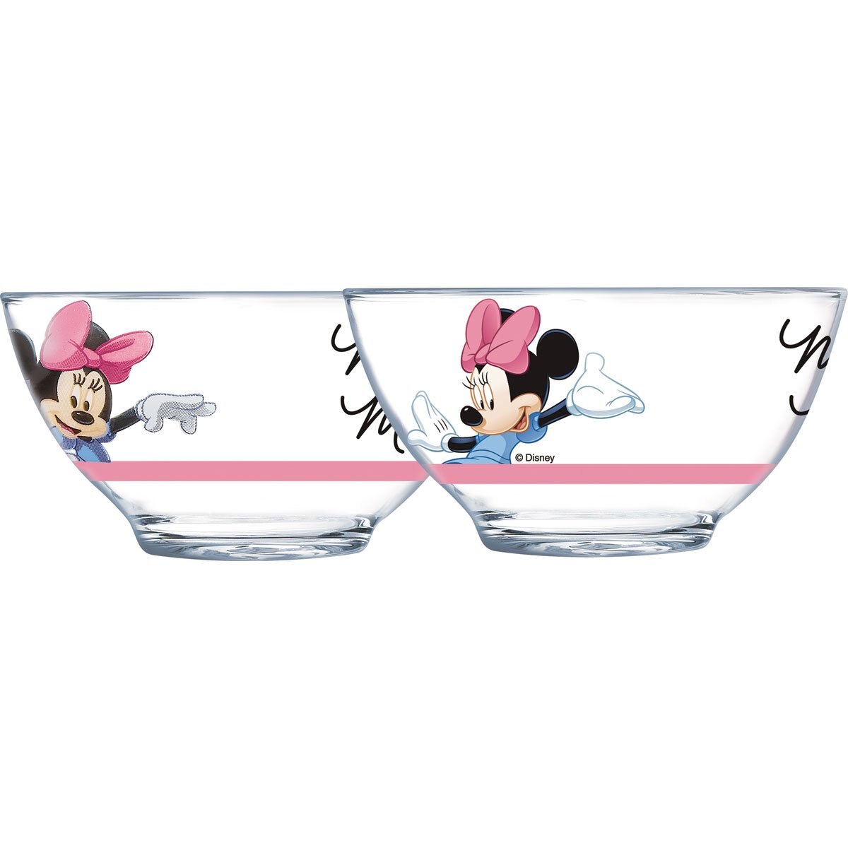 Tazón Vidrio Transparente Mickey Mouse Siglo Xxi
