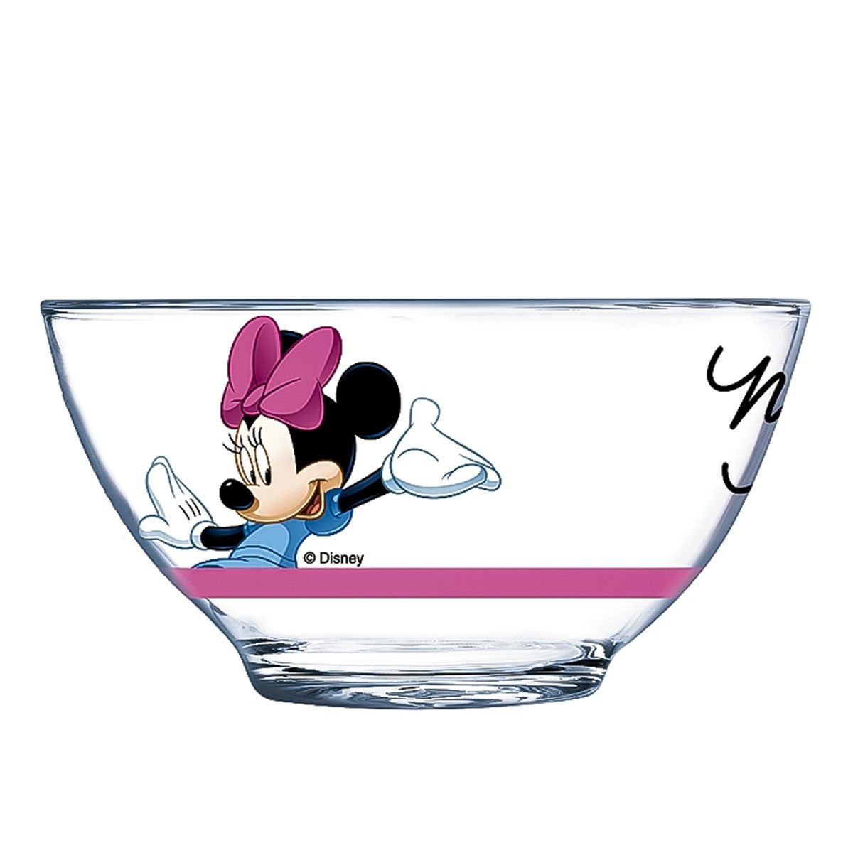 Tazón Vidrio Transparente Mickey Mouse Siglo Xxi