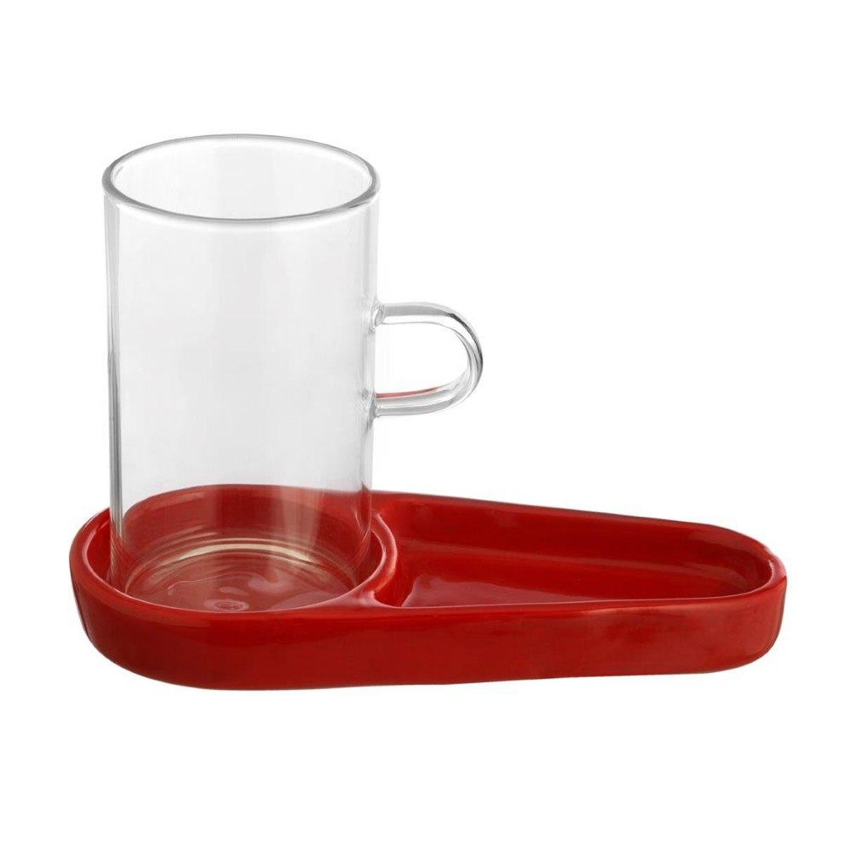 Vaso con Plato para Galletas Transparente Novo Casa