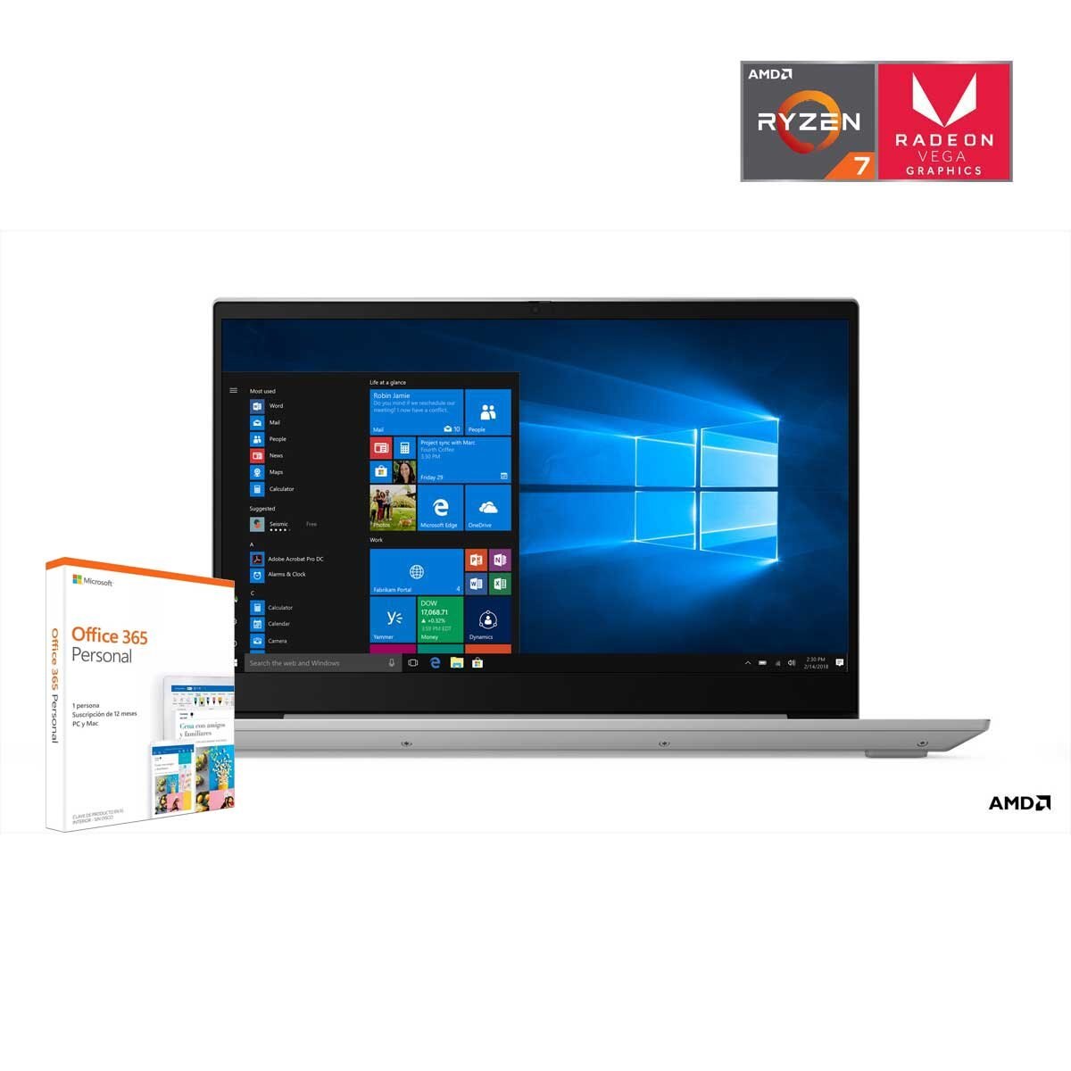 Paquete Laptop Lenovo S340-15Api+ Office 360 Personal