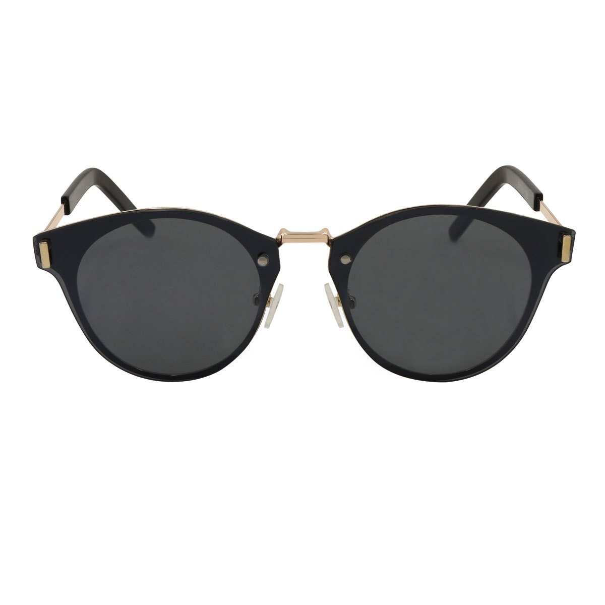 Lentes Cat Eye Dorado Flash Negro Emanuel Ungaro