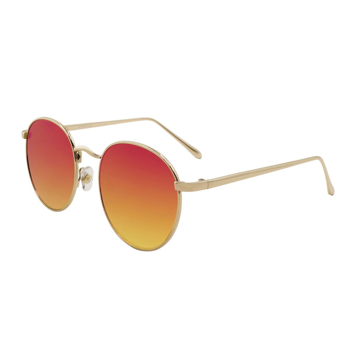 Lentes Rnd Mtl Dorado Flash Magenta Emanuel Ungaro