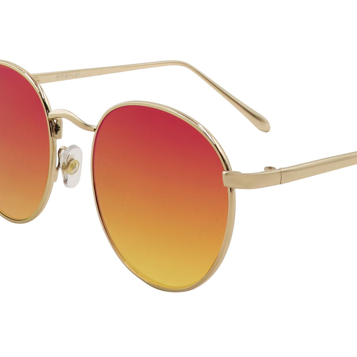 Lentes Rnd Mtl Dorado Flash Magenta Emanuel Ungaro