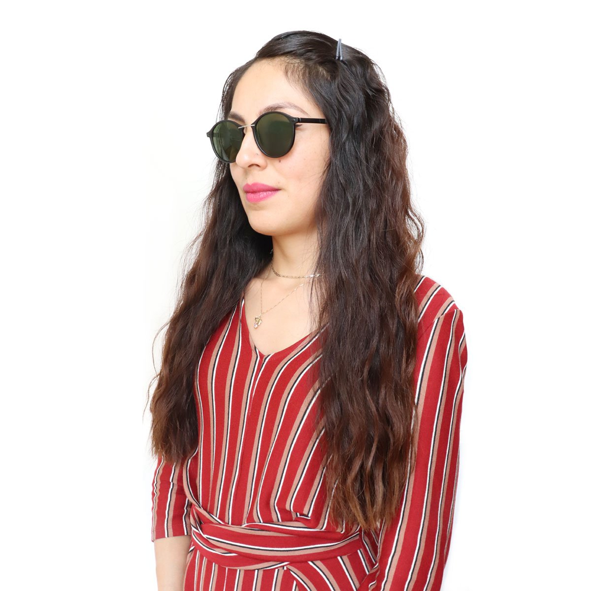 Lentes Rnd Pasta Negro Flash Verde Mossimo