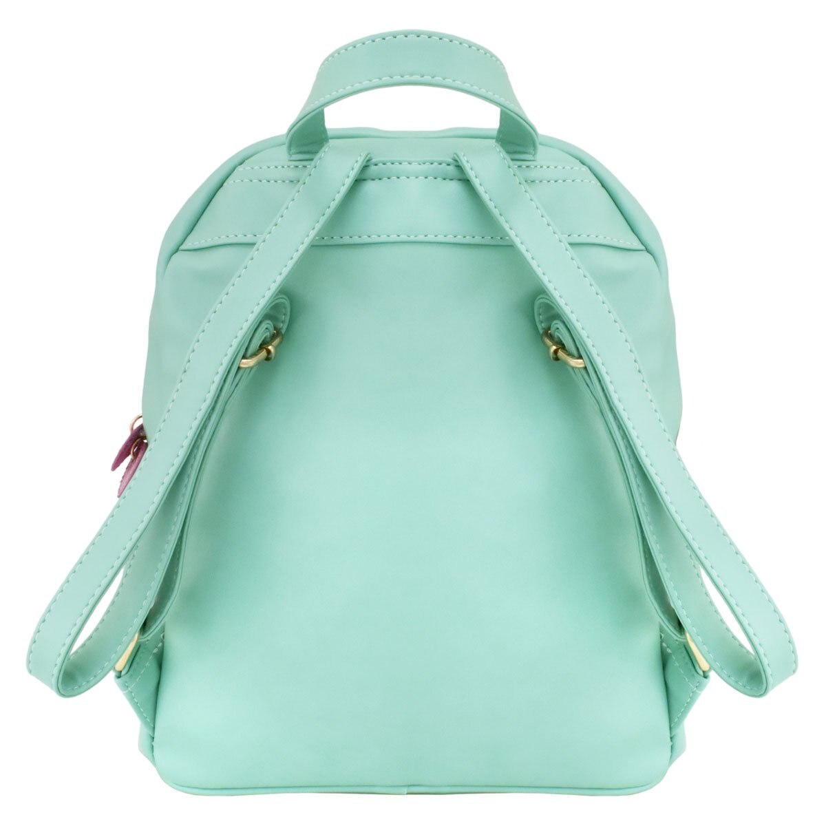 Bolso Backpack Menta Bolsillo Frontal Lentejuela C2C
