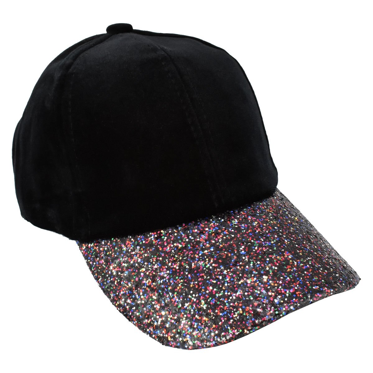 Gorra Casual Negra con Gliter C2C