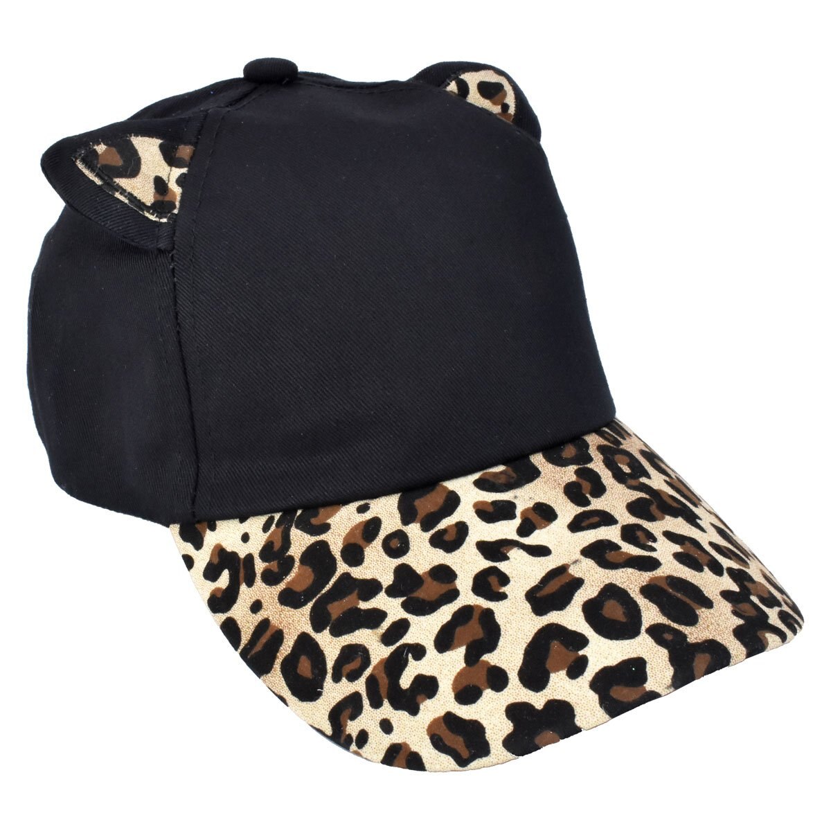 Gorra Casual Negra con Orejas de Gato C2C