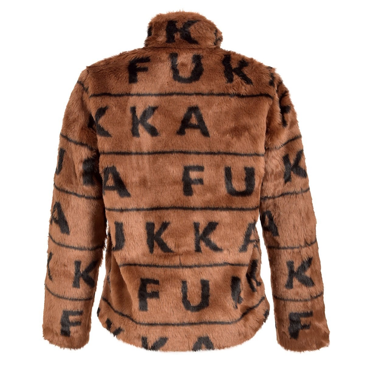 Abrigo con Peluche Y Emblemas de Fukka para Dama