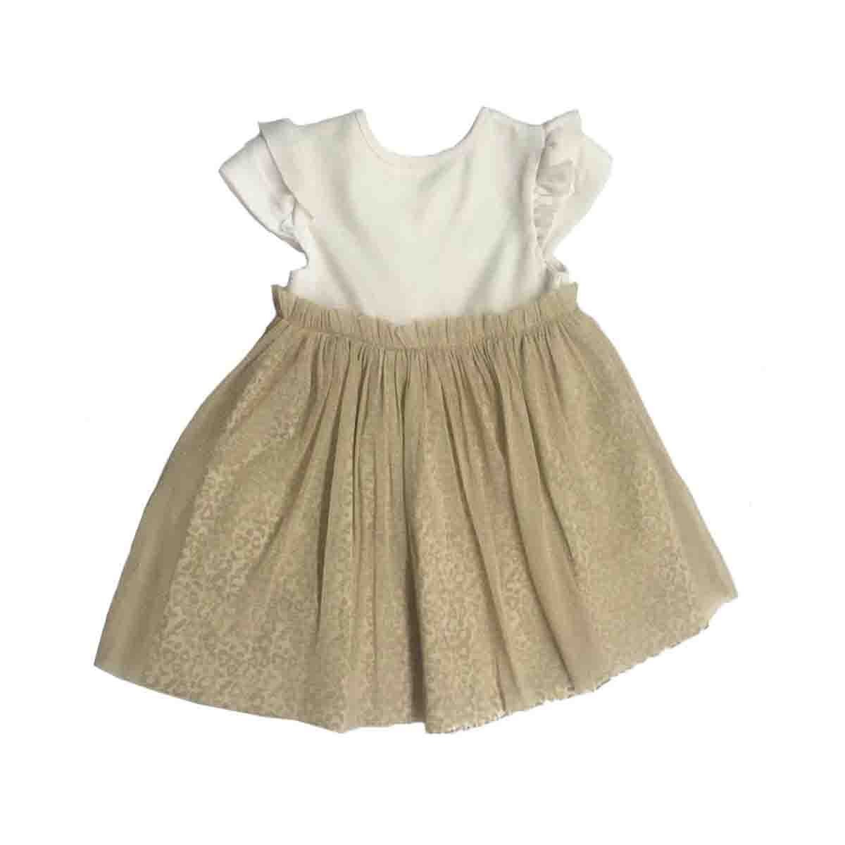 Vestido Blanco Dorado Coccolato