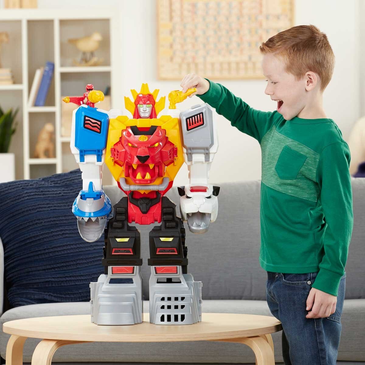 Power Rangers Figuras Playskool Heroes: Morphin Megazord Set Hasbro