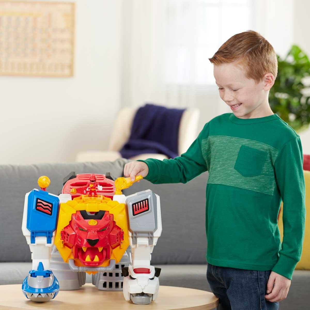 Power Rangers Figuras Playskool Heroes: Morphin Megazord Set Hasbro