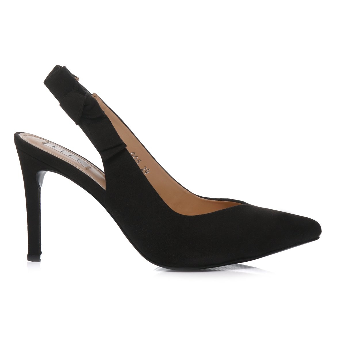 Zapatilla Puntal Destalonada, Color Negro, Elle