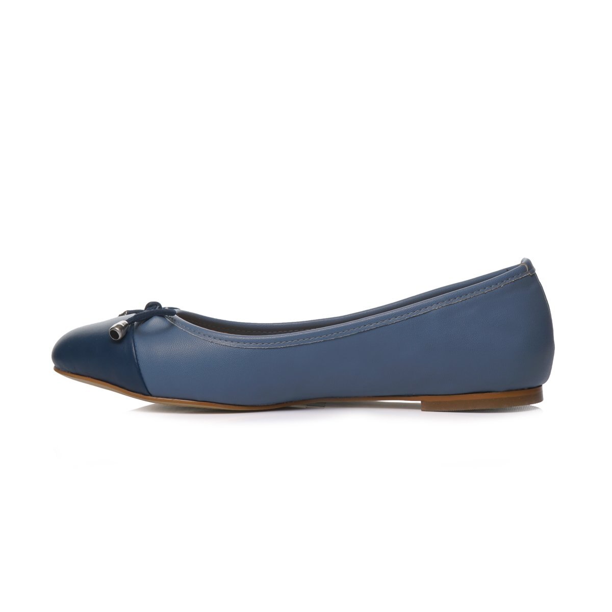 Balerina con Puntera Y Moño Color Azul Elle