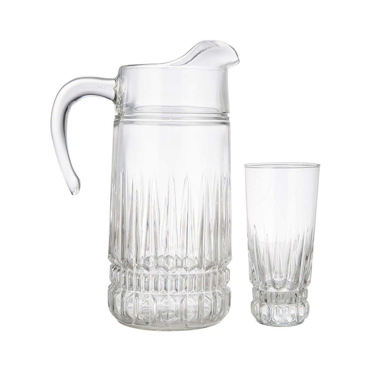 Jarra Y Vasos Transparente de Vidrio Luminarc
